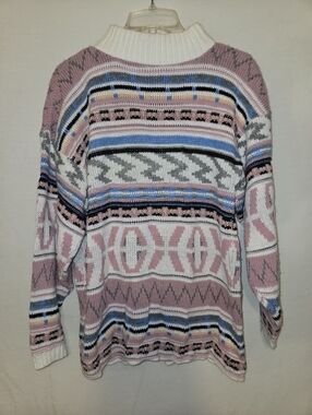 Vintage In Resource by Doris Skies 90's Ivory Sweater Oversized Large L